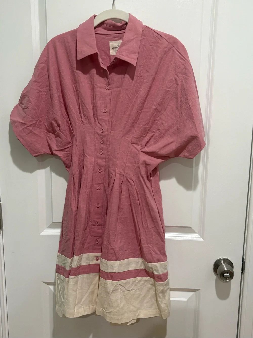 Daphne Pink Collared Dress - Picture 5 of 10
